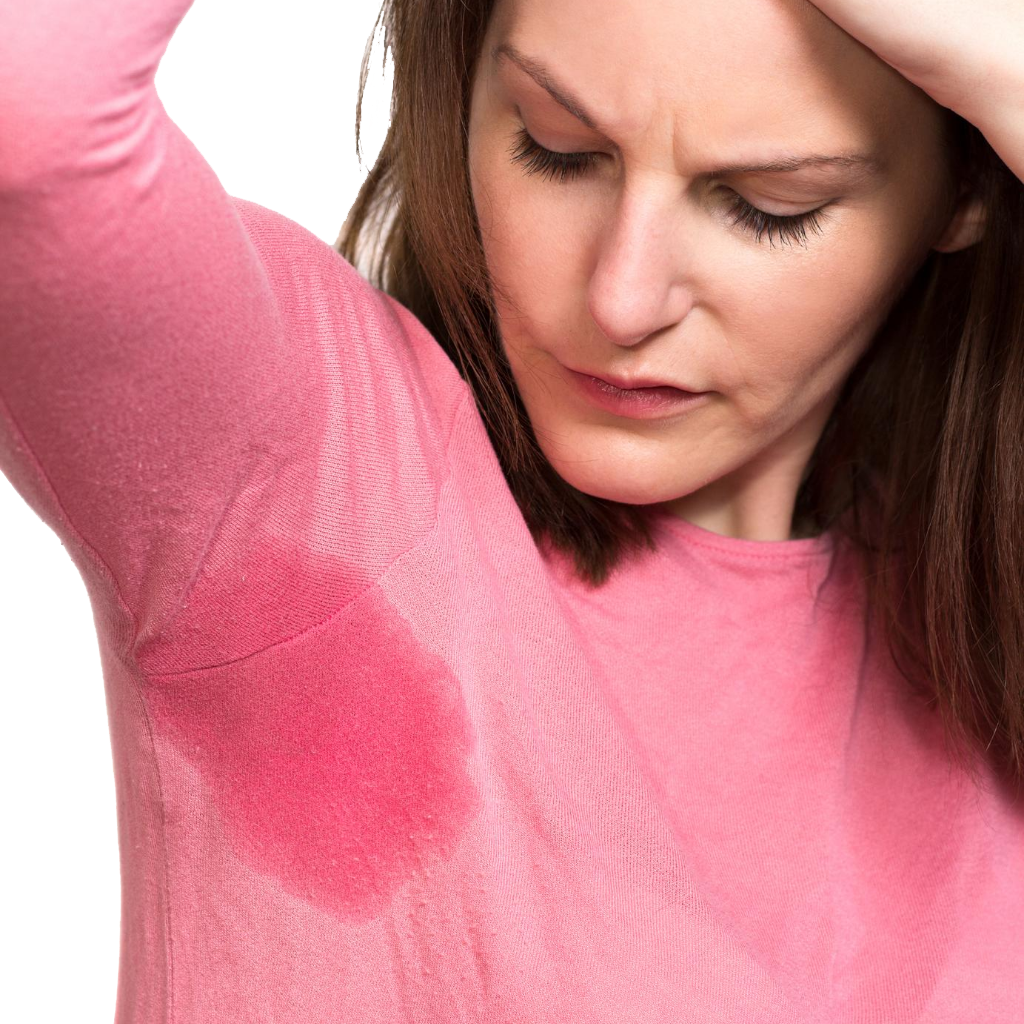 sweaty neck